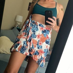 Roxy Floral Wrap Skirt